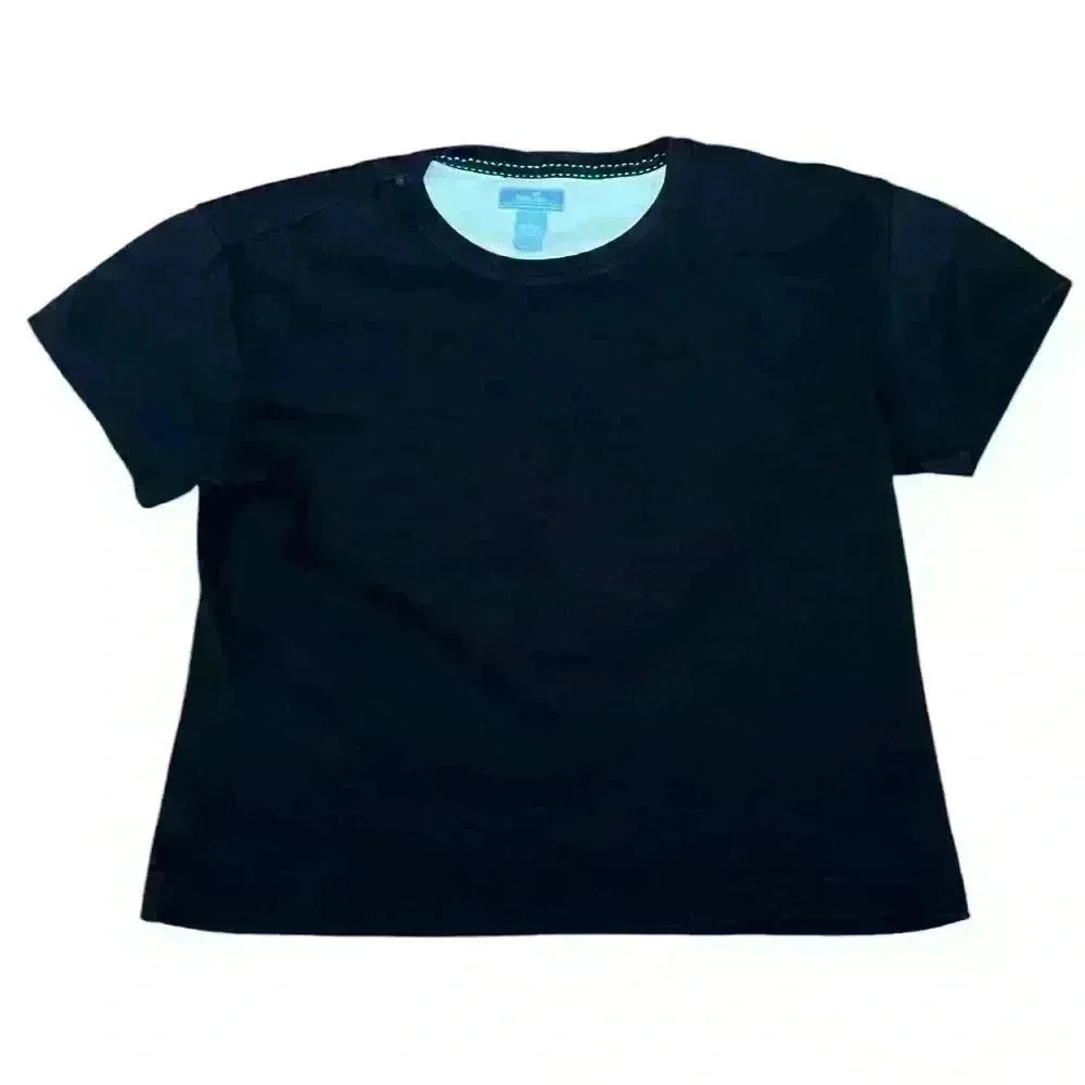 Horny Toad Black Women’s Large Short Sleeve Shirt Thick Material
